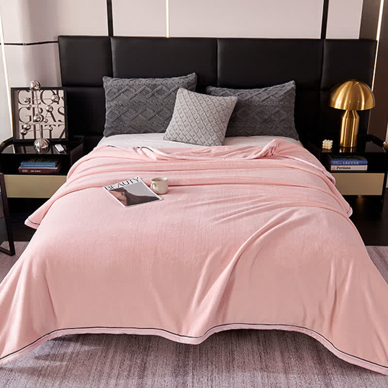 Minimalist Style Solid Color Blanket - image 9