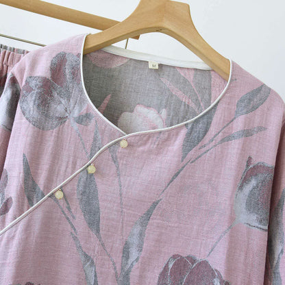 Tulip Cotton Gauze Jacquard Loungewear Set - image 6