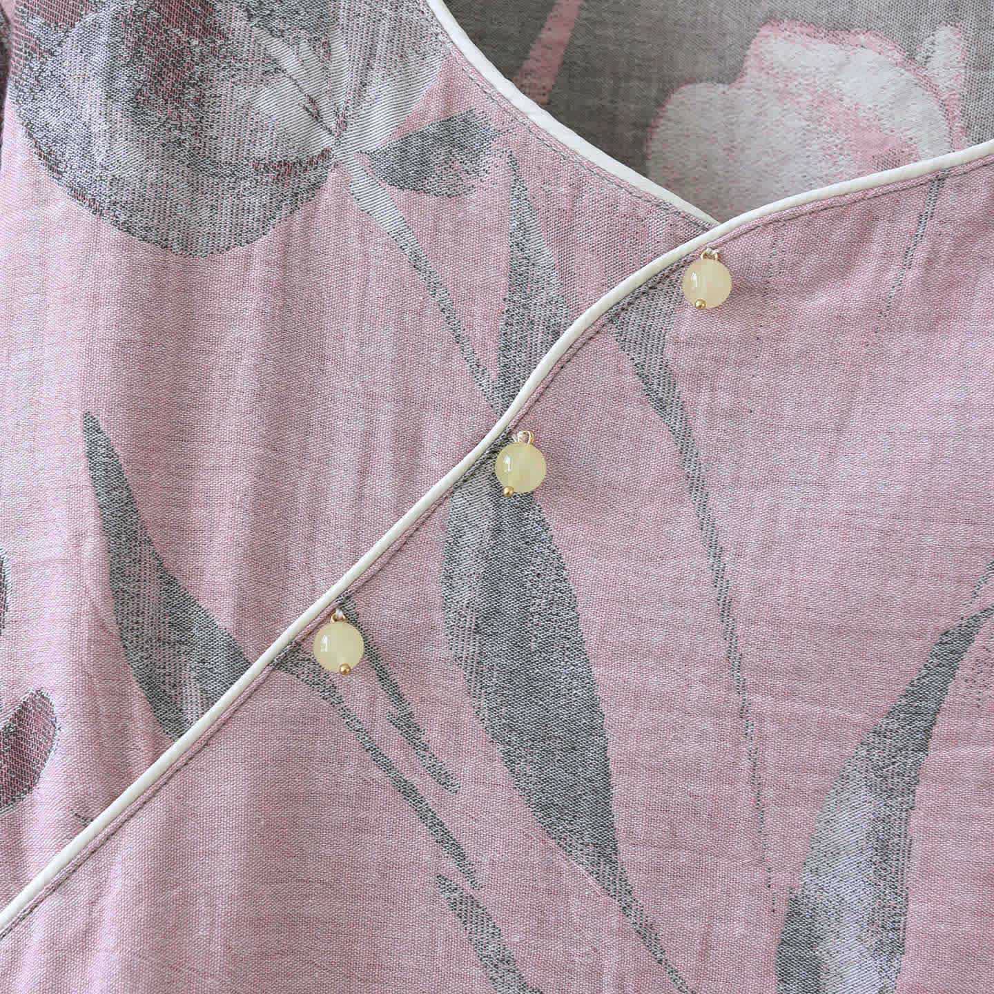 Tulip Cotton Gauze Jacquard Loungewear Set - image 7