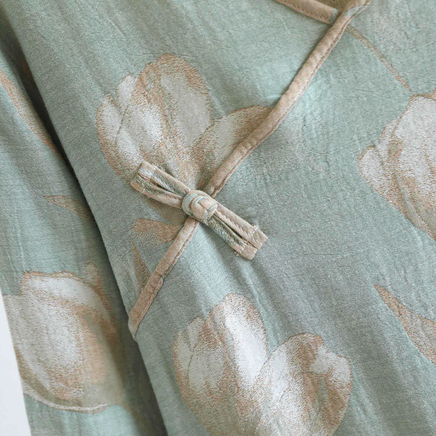 Tulip Natural Cotton Gauze Jacquard Nightdress - image 10