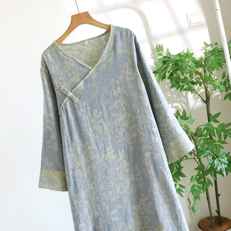Elegant Floral Organic Cotton Nightdress - image 5