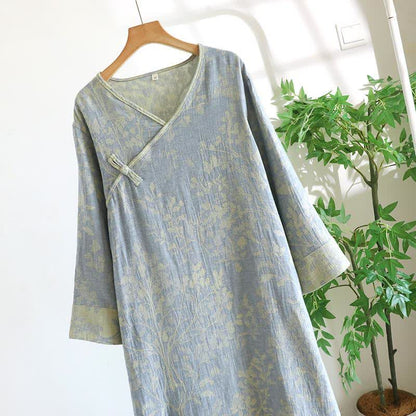 Elegant Floral Organic Cotton Nightdress - image 5