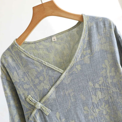 Elegant Floral Organic Cotton Nightdress - image 6