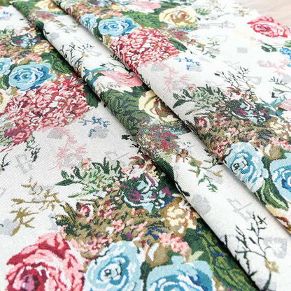 Colorful Rose Scalloped Edge Tablecloth - image 4