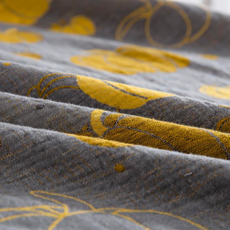 Button Pumpkin Cotton Gauze Bedding Set (4PCS) - image 7