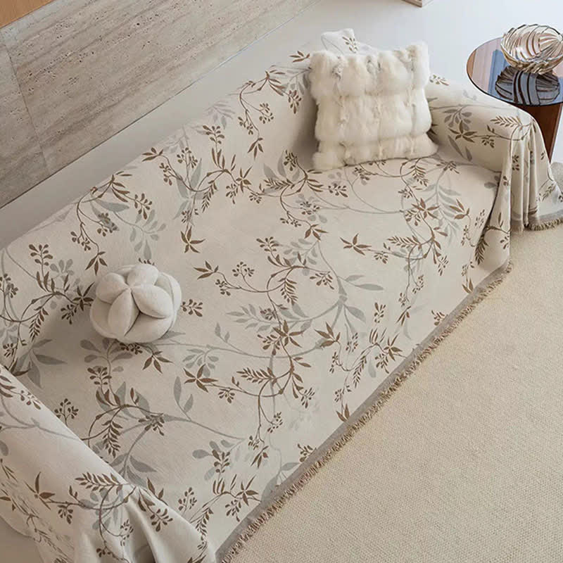 Subtle Branch Chenille Sofa Throw Blanket - image 2