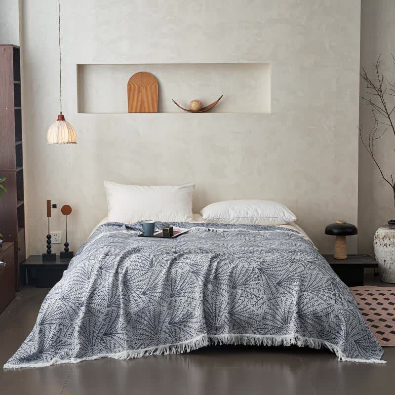 Tree-inspired Reversible Cotton Tassel Quilt - image 2