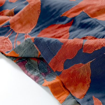 Botanical Leaf Cotton Kimono Loungewear Set - image 3