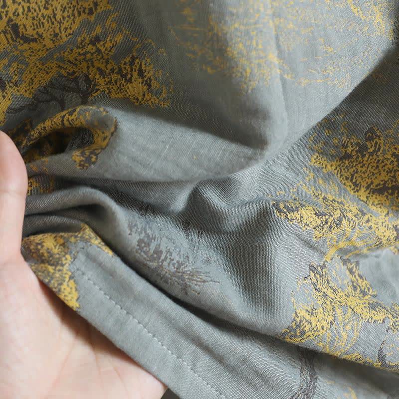 Unisex Landscape Cotton Gauze Bathrobe - image 8