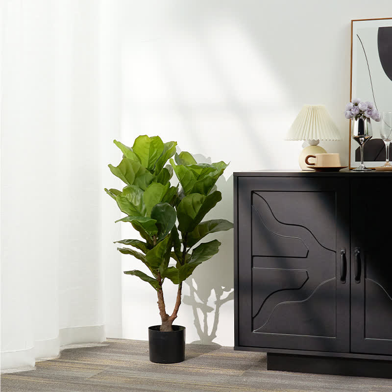 Faux Fiddle Leaf Fig Tree Home Decoration - image 4