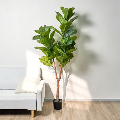Faux Fiddle Leaf Fig Tree Home Decoration - image 21