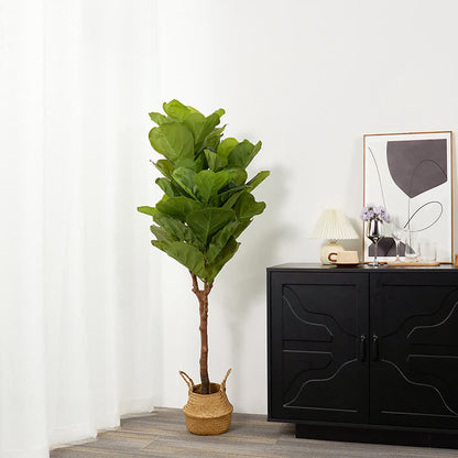 Faux Fiddle Leaf Fig Tree Home Decoration - image 13