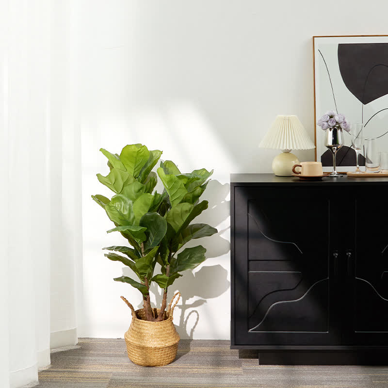 Faux Fiddle Leaf Fig Tree Home Decoration - image 5