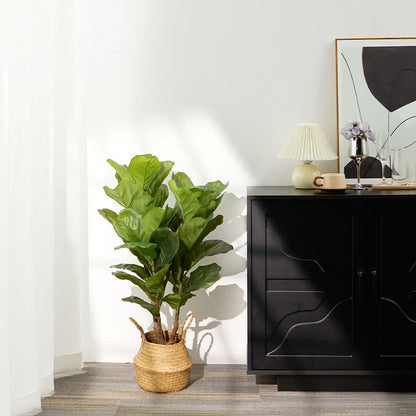 Faux Fiddle Leaf Fig Tree Home Decoration - image 5