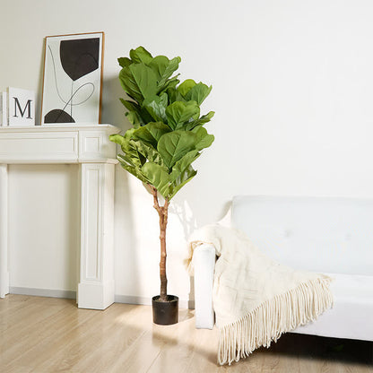 Faux Fiddle Leaf Fig Tree Home Decoration - image 2