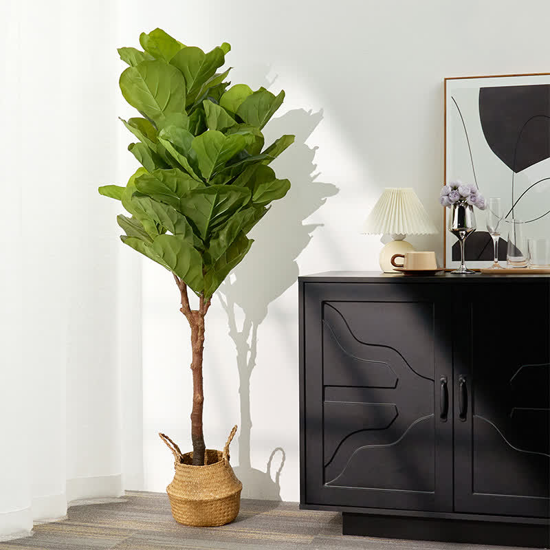 Faux Fiddle Leaf Fig Tree Home Decoration - image 15