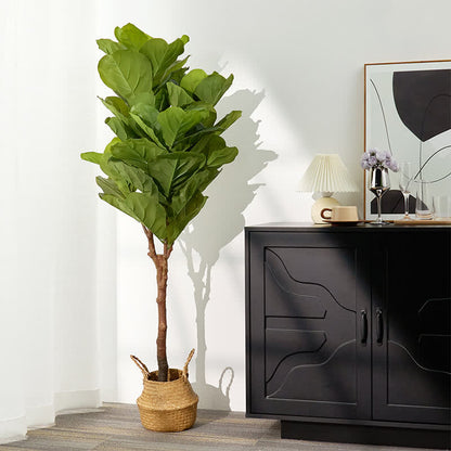 Faux Fiddle Leaf Fig Tree Home Decoration - image 15