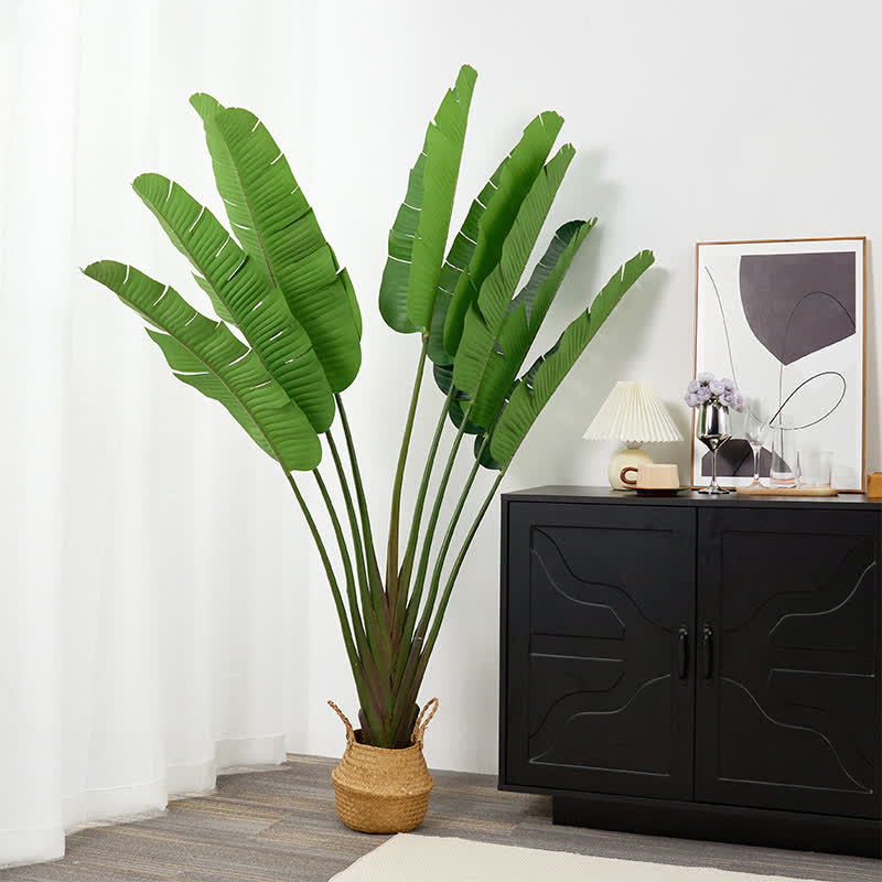 59"H Faux Travelers Palm Tree in Pot  - 59"H - image 0