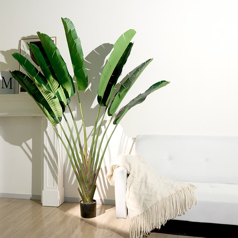 59"H Faux Travelers Palm Tree in Pot  - image 2