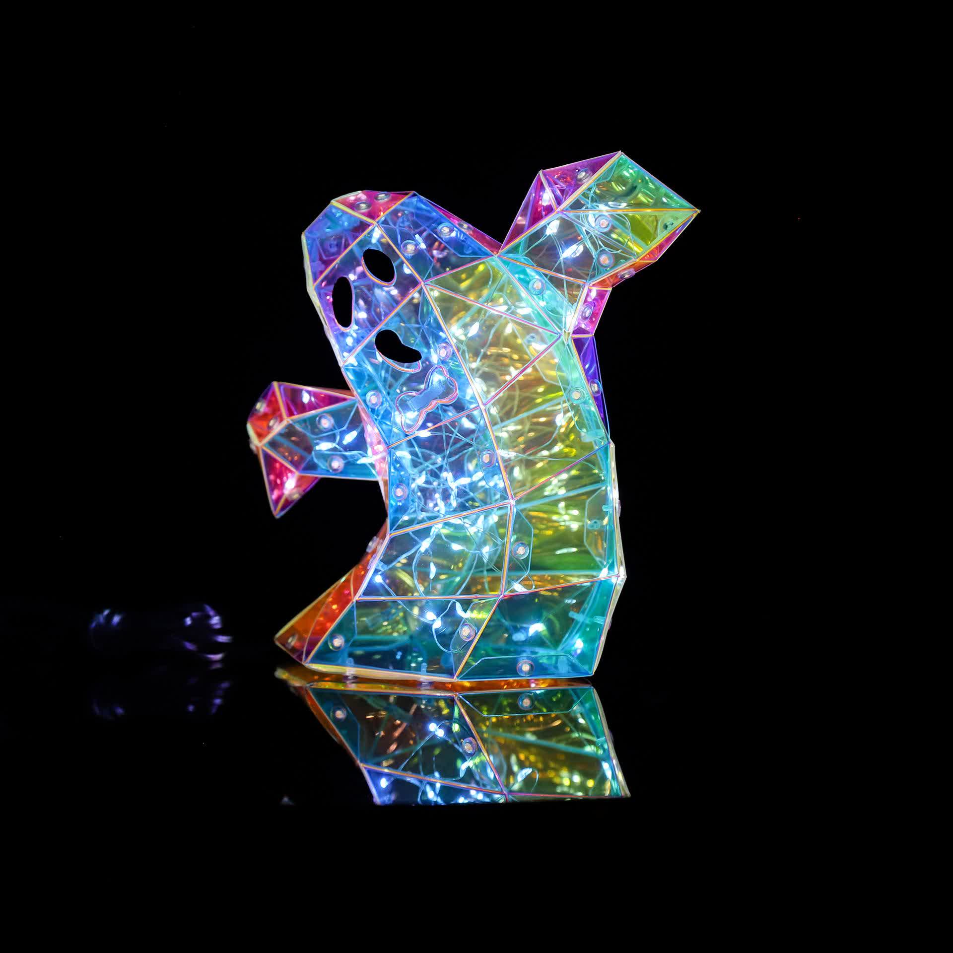 3D Ghost Infinity Lights Halloween Decoration - image 3