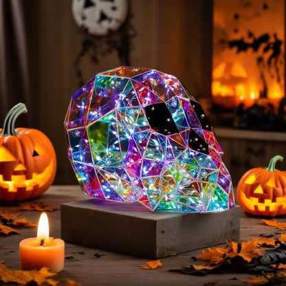 3D Skull Infinity Lights Halloween Decoration - image 1