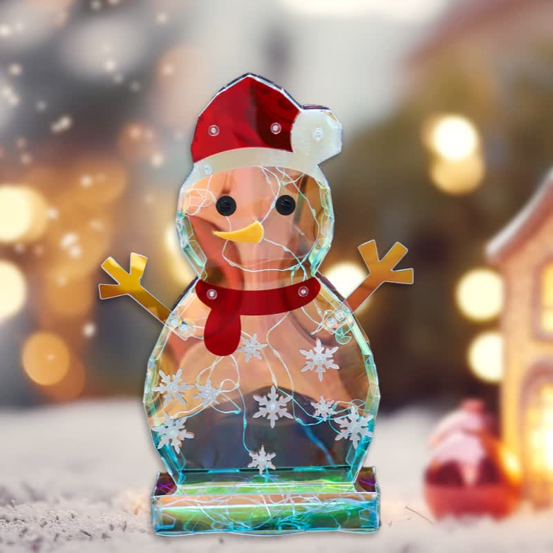 3D Snowman Infinity Lights Decoration - image 0