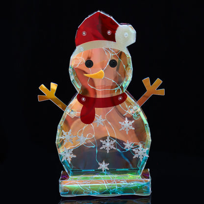3D Snowman Infinity Lights Decoration - image 2