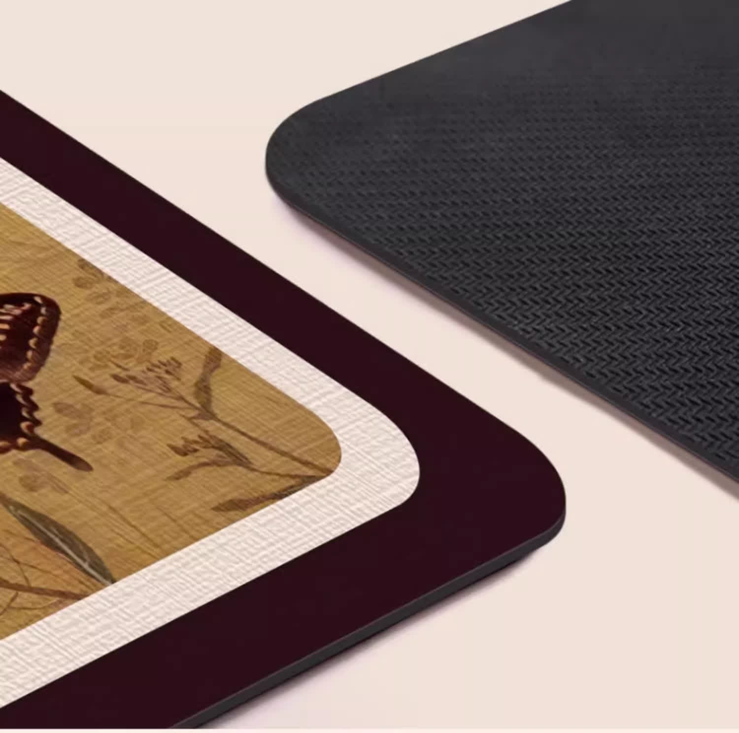 Pastoral Butterfly Diatom Mud Water-absorbent Rug - image 1