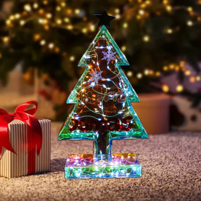 3D Christmas Tree Infinity Lights Decoration - image 0