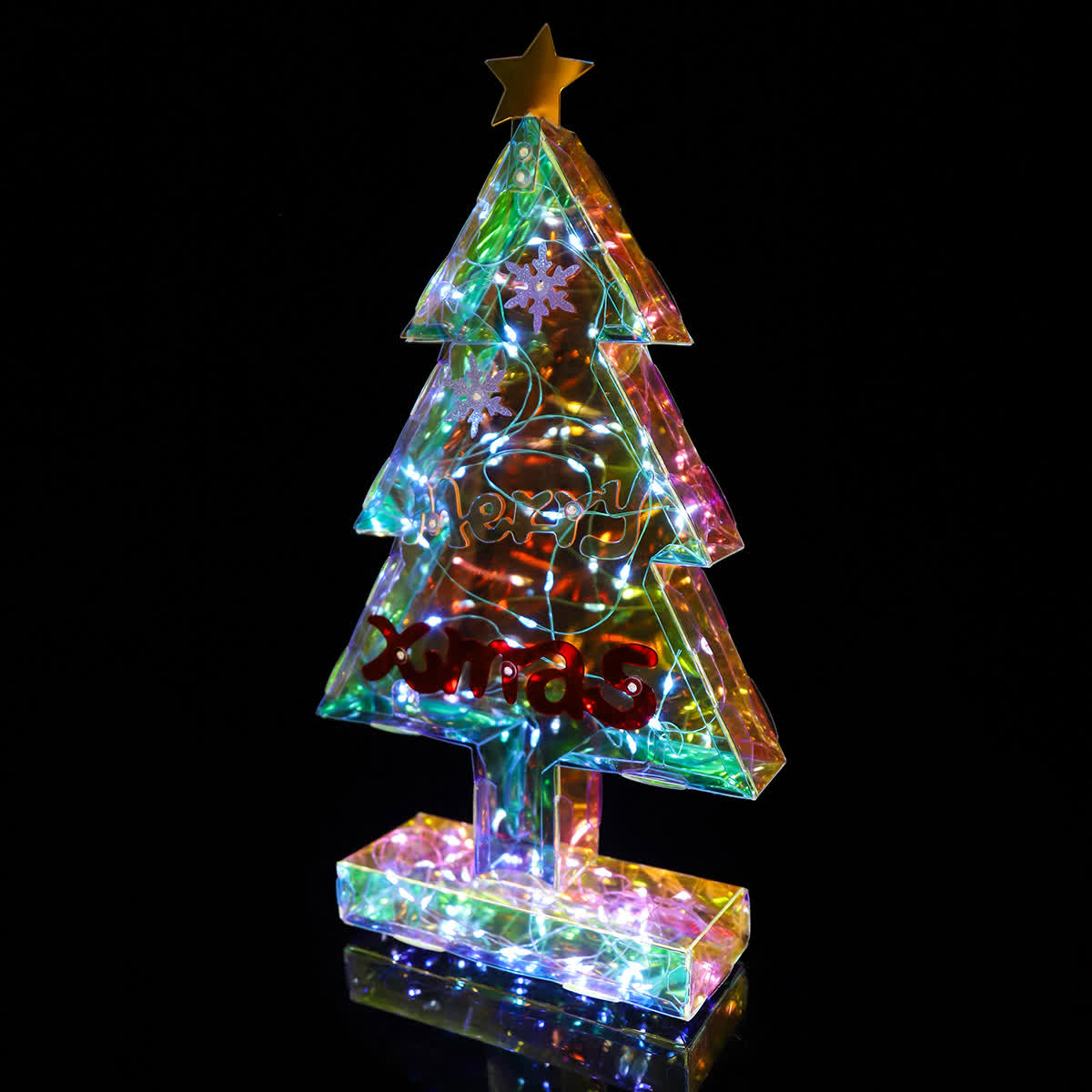 3D Christmas Tree Infinity Lights Decoration - image 2
