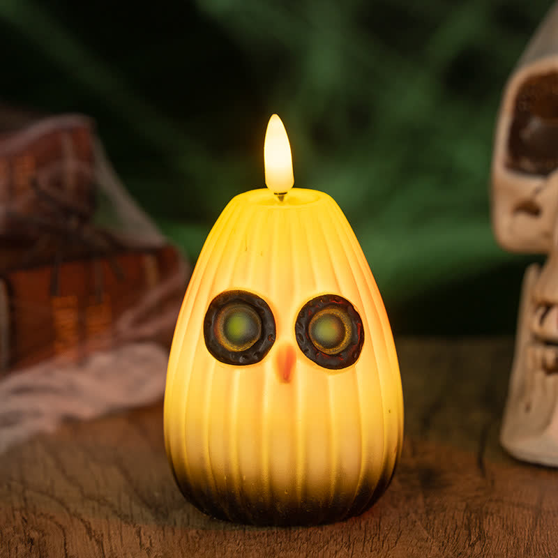 Halloween Owl Night Light Decoration - B - 2PCS - 2.83"W x 2.83"L x 3.82"H - image 6