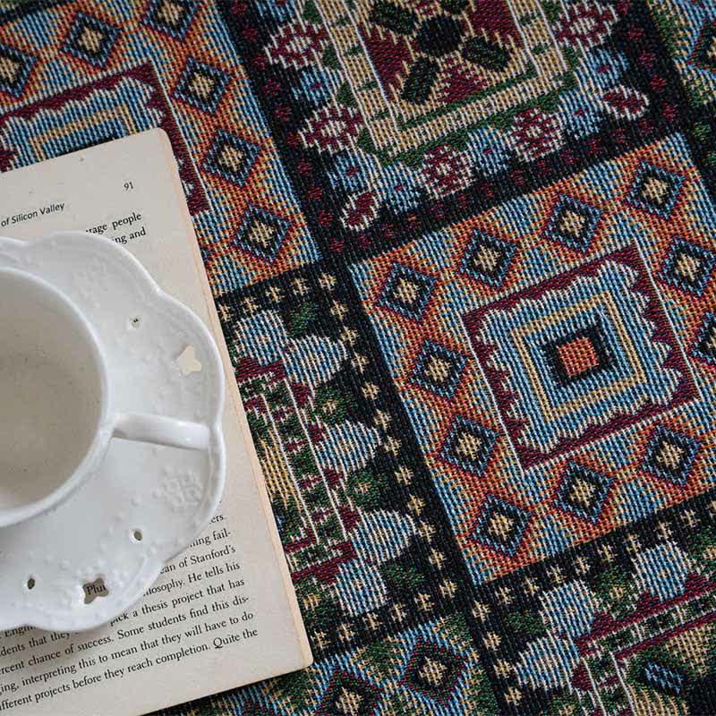 Geometric Plaid Sofa Throw Blanket - image 4