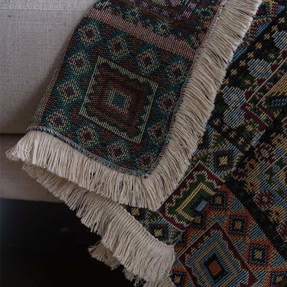 Geometric Plaid Sofa Throw Blanket - image 5