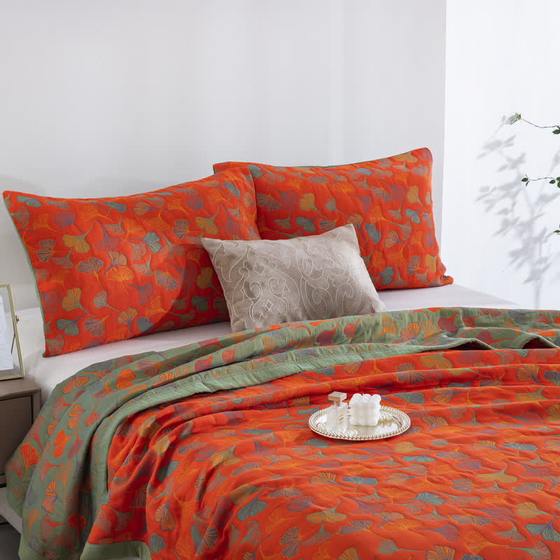 Ginkgo Biloba Organic Cotton Quilt - image 24