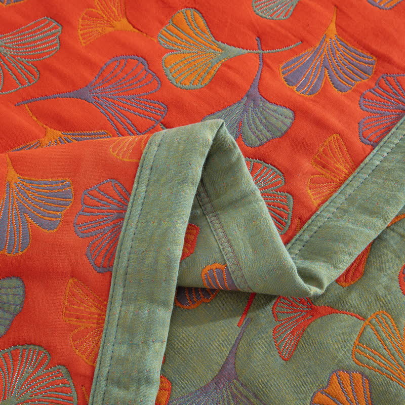 Ginkgo Biloba Organic Cotton Quilt - image 30