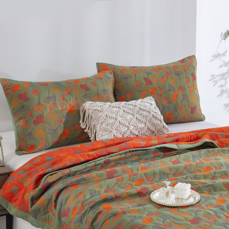 Ginkgo Biloba Organic Cotton Quilt - image 33