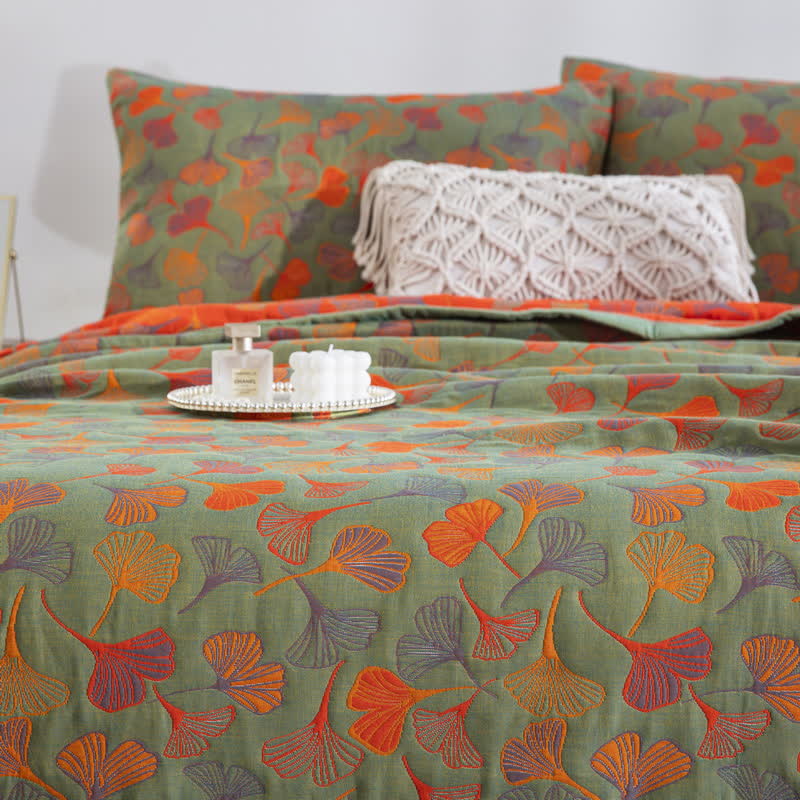 Ginkgo Biloba Organic Cotton Quilt - image 32