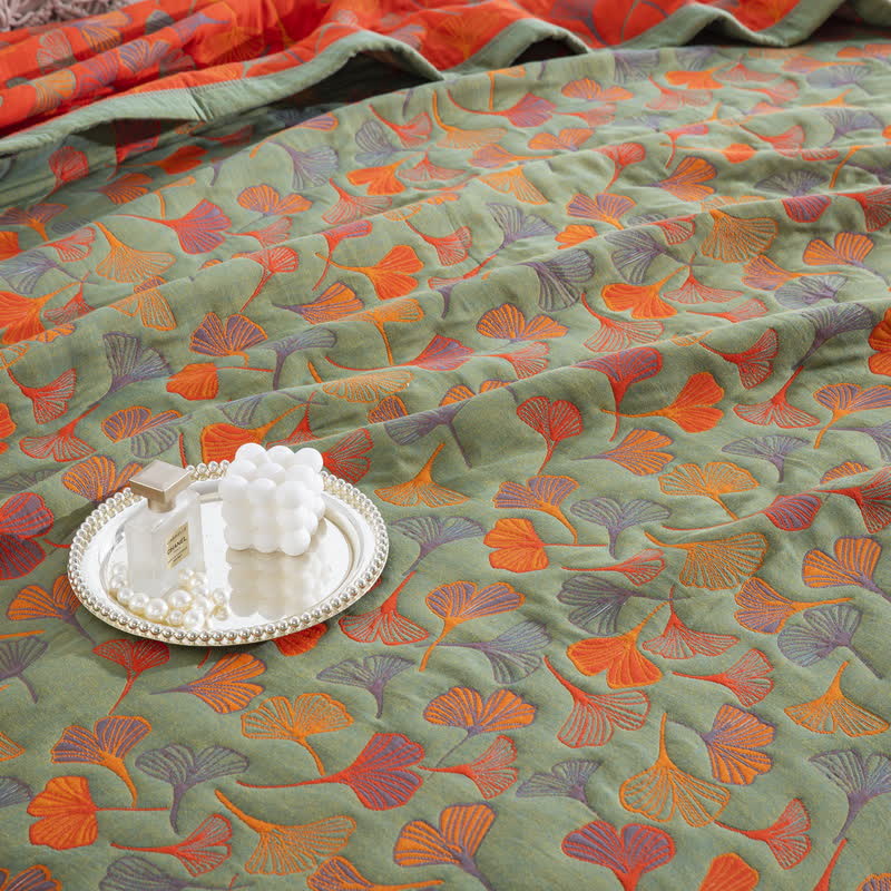 Ginkgo Biloba Organic Cotton Quilt - image 35