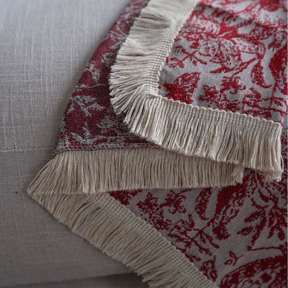 Red Butterfly Floral Sofa Throw Blanket - image 5