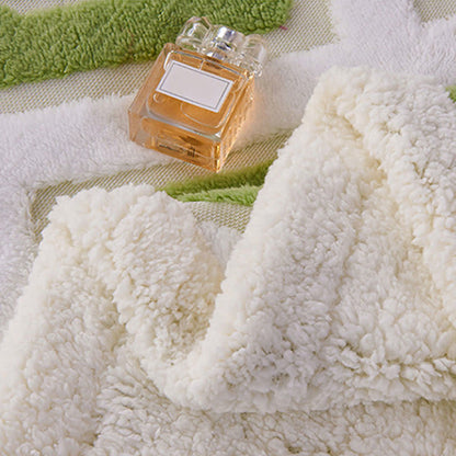 Geometric Pattern Jacquard Sherpa Blanket - image 8