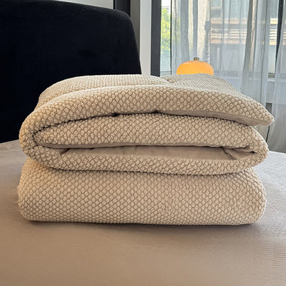 Solid Color Textured Warm Blanket - image 11