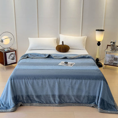 Solid Color Bound Edge Throw Blanket - image 3