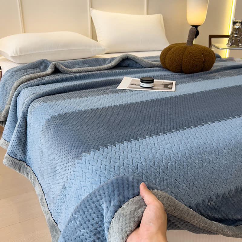 Solid Color Bound Edge Throw Blanket - image 5