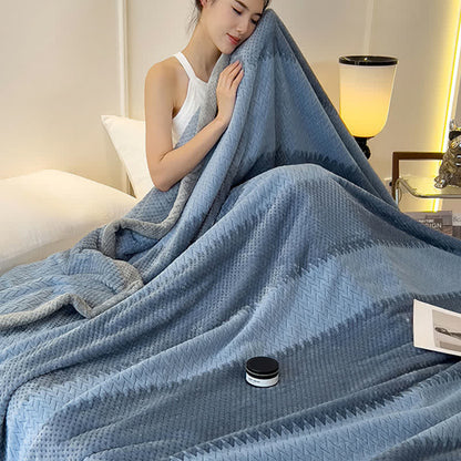 Solid Color Bound Edge Throw Blanket - image 8