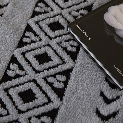 Striped Diamond Jacquard Warm Blanket - image 11