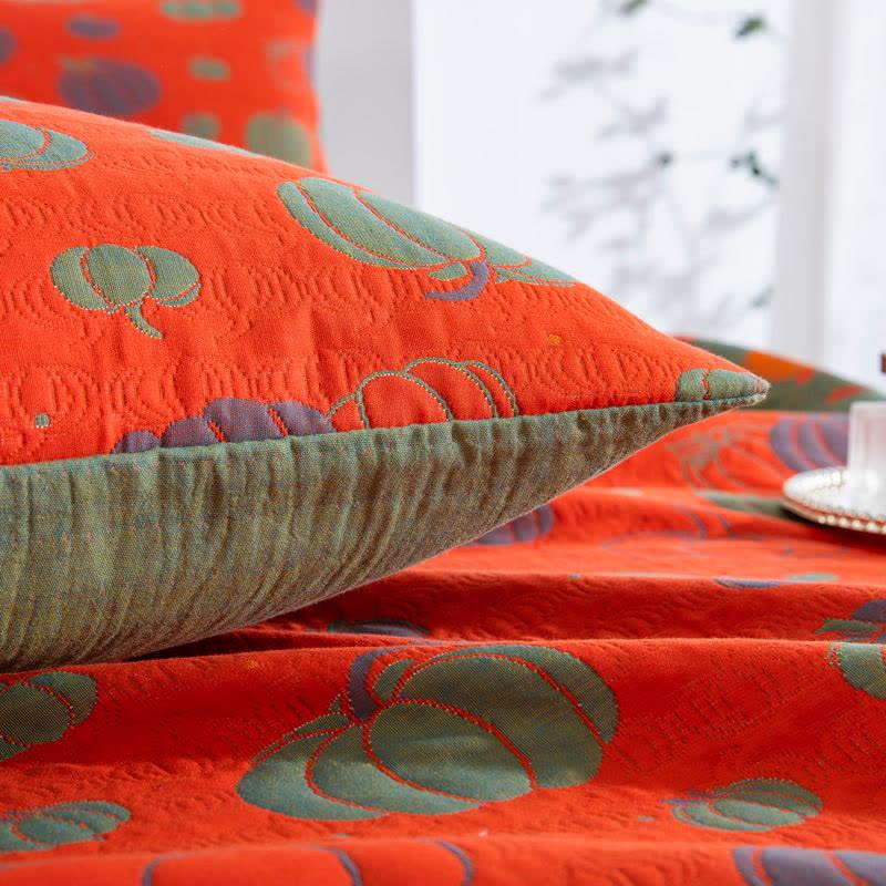 Pumpkin Organic Cotton Sheet Bedspread - image 15
