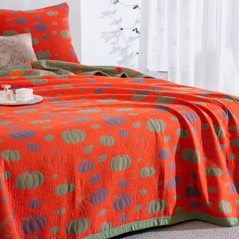 Pumpkin Organic Cotton Sheet Bedspread - image 11
