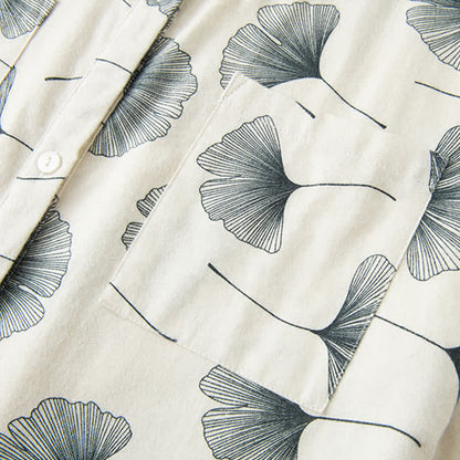 Brushed Cotton Ginkgo Leaf Pajama Jammies - image 5