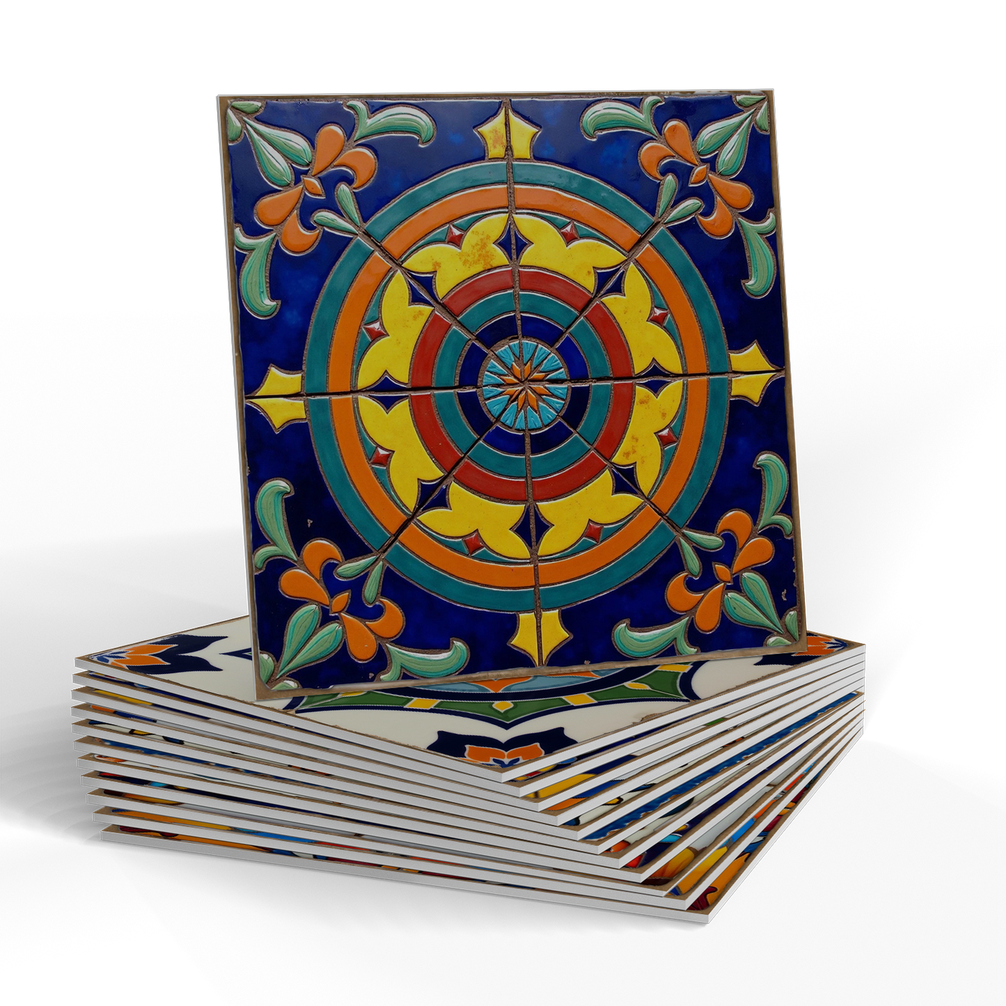 PET Foam Colorful Talavera Tile Wall Decals - image 8