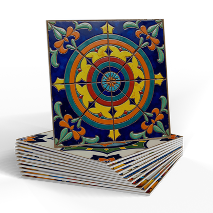 PET Foam Colorful Talavera Tile Wall Decals - image 8